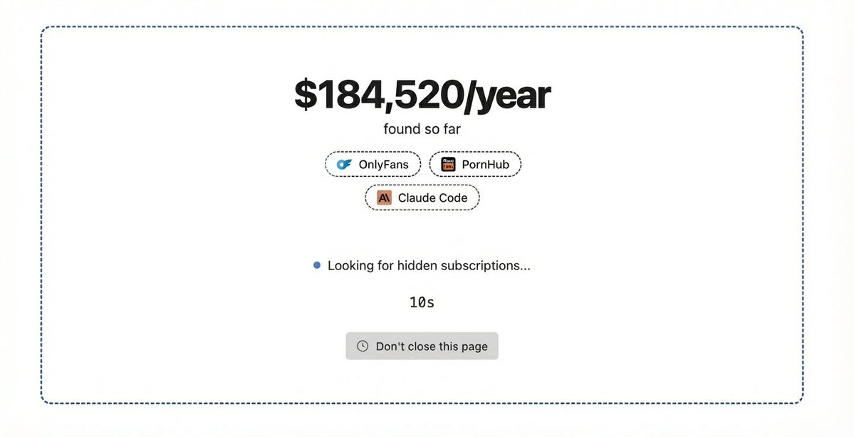 Screenshot showing savings