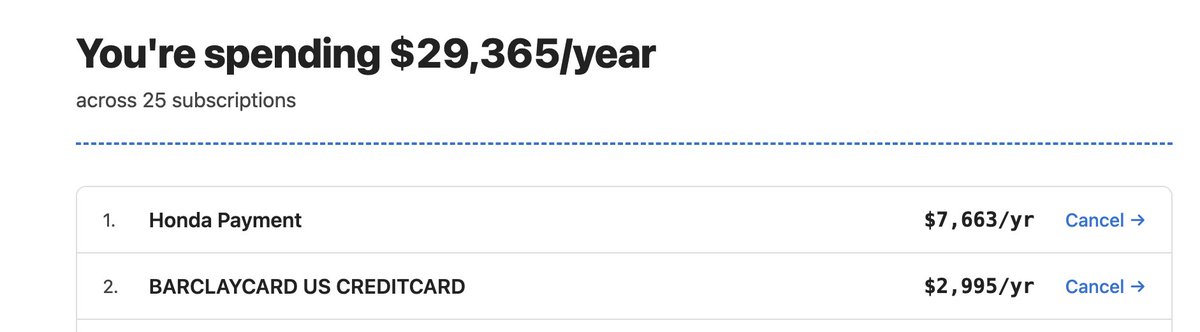 Screenshot showing savings