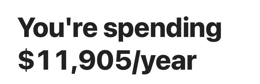 Screenshot showing savings